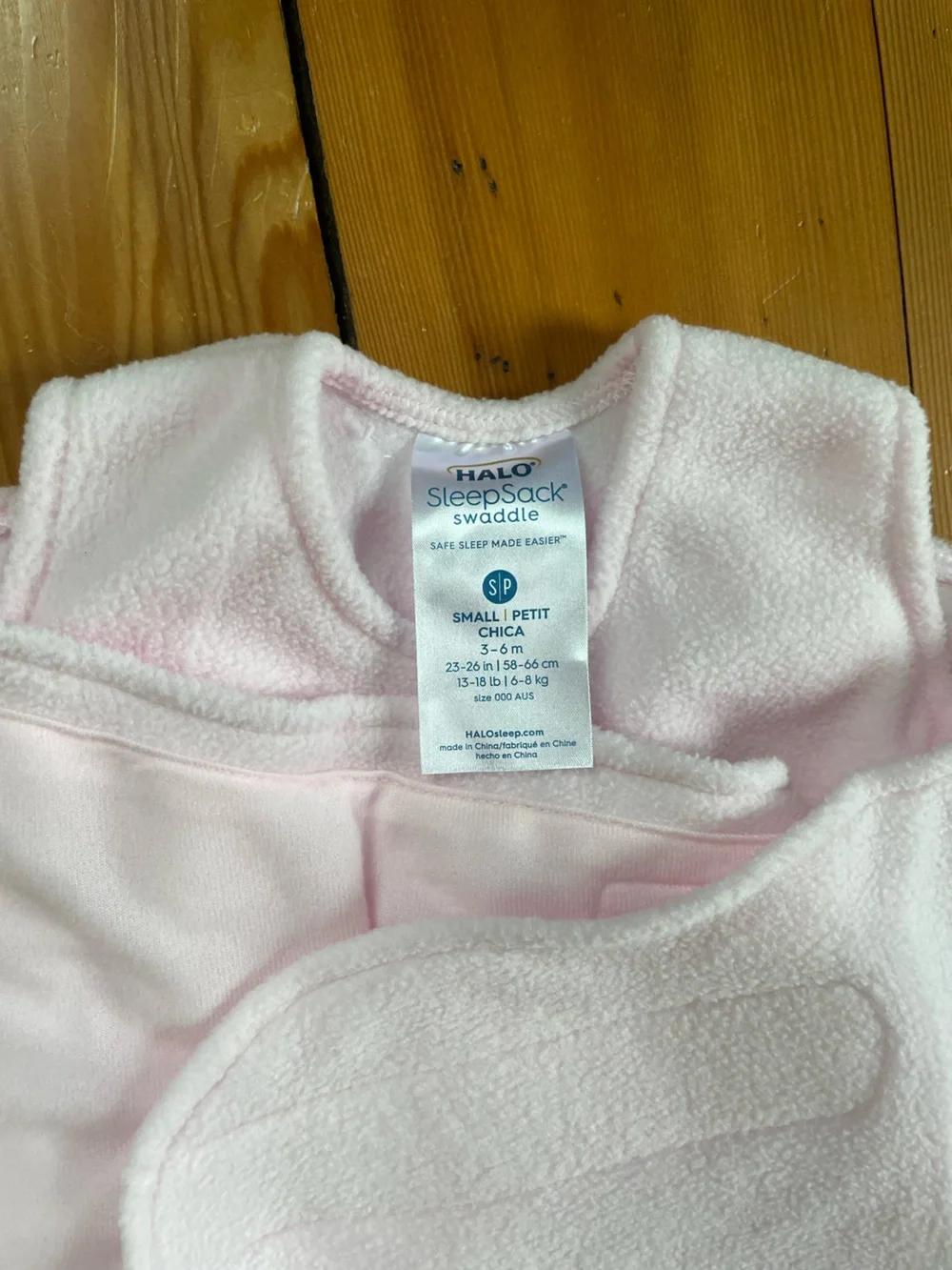 NWOT Halo SleepSack Swaddle Micro Fleece - Size small